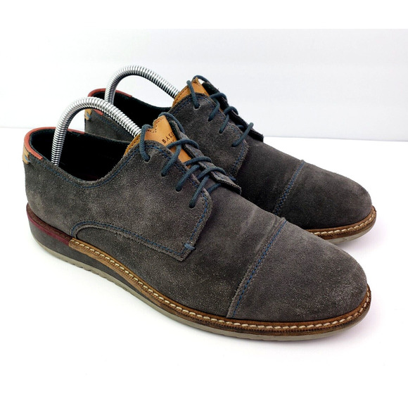 Ted Baker London Gliyne Mens Size 9 Gray Suede Formal Dress Oxford Shoes - Picture 1 of 12